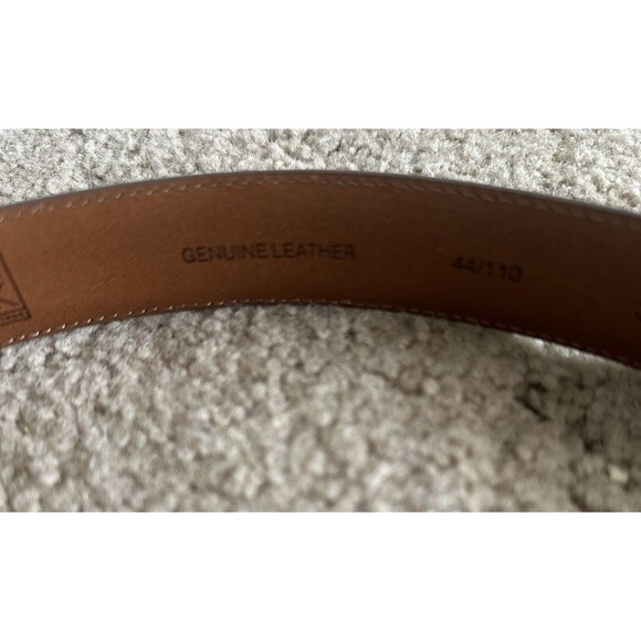 Jos A Bank Brown Leather Dress Belt with Gold Buckle Business Casual Men’s 44 - Picture 4 of 6